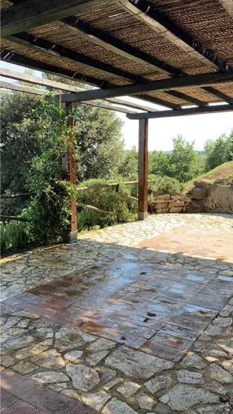Chestnut and bamboo gazebo in Collelungo, San Venanzo (TR) - Giovanni Bibaj Renovations (4)