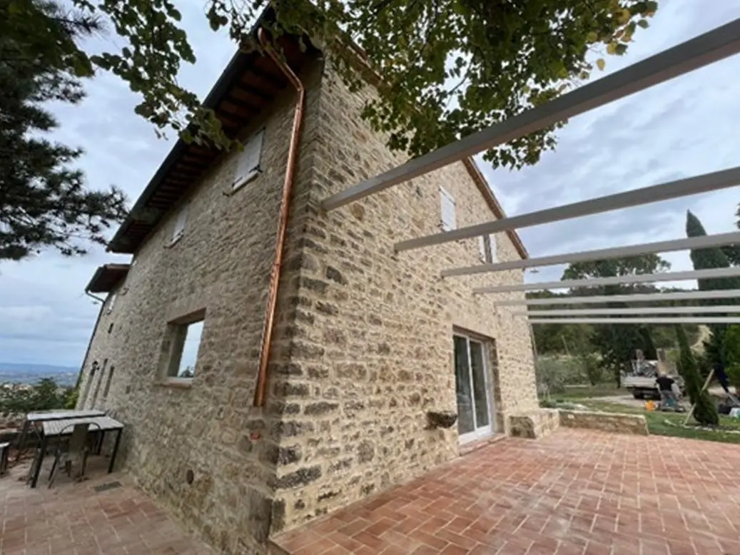 Stone pergola construction in Monte Castello di Vibio (PG) - Giovanni Bibaj Renovations (16)