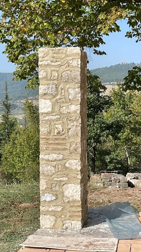 Stone pergola construction in Monte Castello di Vibio (PG) - Giovanni Bibaj Renovations (9)